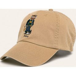 Polo Ralph Lauren - Czapka. Brązowe czapki męskie Polo Ralph Lauren, bez wzorów, z bawełny. Za 259,90 zł.