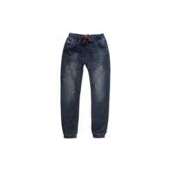 Spodnie męskie jeansowe jogger z kieszeniami, z rozporkiem. Szare joggery męskie marki TXM, z dresówki. Za 39,99 zł.
