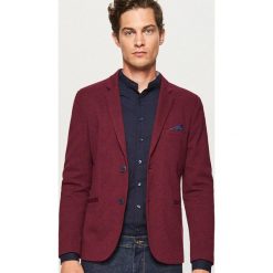 Marynarki męskie slim fit: Sportowa marynarka slim fit – Fioletowy
