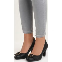 Buty ślubne damskie: Czarne Czółenka Envy