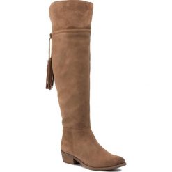 Muszkieterki GINO ROSSI - DK599N-TWO-BW00-3300 Camel. Pomarańczowe kozaki damskie Gino Rossi, ze skóry, przed kolano, na wysokim obcasie, bez zapięcia. Za 499,99 zł.