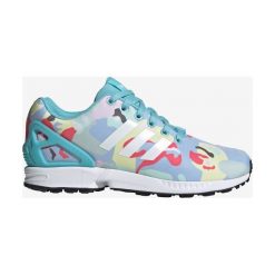 Adidas Originals ZX Flux Tenisówki Niebieski Wielokolorowy. Niebieskie trampki i tenisówki damskie adidas Originals, bez wzorów, z materiału, bez zapięcia. Za 412,95 zł.