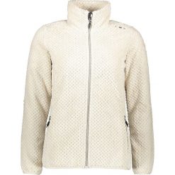 Kurtka polarowa w kolorze kremowym. Białe bluzy damskie CMP Women, s, bez wzorów, z tworzywa sztucznego, bez kaptura. W wyprzedaży za 149,95 zł.