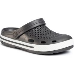 Klapki COQUI - Lindo 6413-100-2432 Anthracite/White. Szare klapki damskie Coqui, bez wzorów, z tworzywa sztucznego, bez obcasa. Za 79,00 zł.