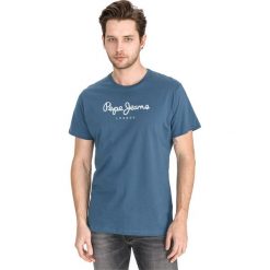 Pepe Jeans Eggo Koszulka Niebieski. Niebieskie podkoszulki męskie Pepe Jeans, s, z nadrukiem, z bawełny, z krótkim rękawem. Za 145,95 zł.