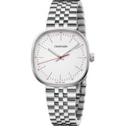 PROMOCJA ZEGAREK CALVIN KLEIN Squarely K9Q12136. Szare zegarki męskie srebrne. W wyprzedaży za 779,00 zł.