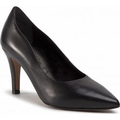 Szpilki TAMARIS - 1-22494-24 Black Leather 003. Czarne półbuty damskie Tamaris, ze skóry. Za 249,00 zł.