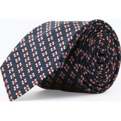 Andrew James New York - Męski krawat z jedwabiu, niebieski. Niebieskie krawaty męskie marki Andrew James New York, w kwiaty, z jedwabiu. Za 129,95 zł.
