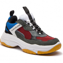 Sneakersy CALVIN KLEIN JEANS - Maya R0803 Rosso/Blue/Grey/Whit. Niebieskie sneakersy damskie Calvin Klein Jeans, z jeansu. Za 719,00 zł.