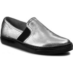 Półbuty SERGIO BARDI - Lisa FW1269817AF 110. Szare półbuty damskie Sergio Bardi, na co dzień, z aplikacjami, ze skóry, bez obcasa, bez zapięcia. W wyprzedaży za 189,00 zł.