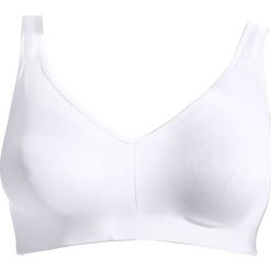 Biustonosz sportowy LEVEL 2 bonprix biały. Białe biustonosze sportowe damskie bonprix, bez wzorów, do biegania. Za 64,99 zł.