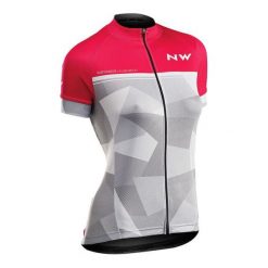 Northwave koszulka rowerowa Origin Woman Jersey Short Sleeves XL Pink/Grey. Szare bluzki sportowe damskie Northwave, xl, z nadrukiem, z jersey, z klasycznym kołnierzykiem, bez rękawów, bez kaptura. Za 249,00 zł.