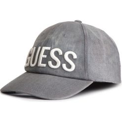 Czapka z daszkiem GUESS - Not Coordinated Hats AM8530 COT01 GRY. Szare czapki męskie Guess, z aplikacjami, z bawełny. W wyprzedaży za 139,00 zł.