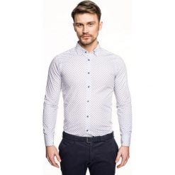 Koszula versone 2727 długi rękaw slim fit biały. Białe koszule męskie Recman, m, bez wzorów, bez kołnierzyka, z długim rękawem. Za 149,00 zł.