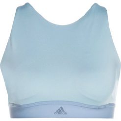 Biustonosze sportowe: adidas Performance HALTER BRA Biustonosz sportowy ashgrey