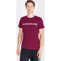 Calvin Klein Koszulka Różowy Fioletowy. Różowe koszulki męskie Calvin Klein, xxl, bez wzorów, z bawełny, bez kołnierzyka, z krótkim rękawem, krótkie. Za 152,95 zł.