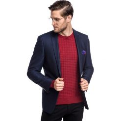 Marynarka EMILIANO 16-11KM. Czerwone marynarki męskie Giacomo Conti, m, bez wzorów, eleganckie. Za 499,00 zł.
