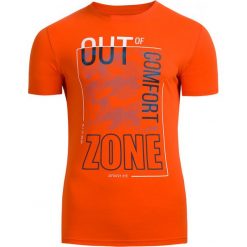 T-shirt męski TSM617 - pomarańcz - Outhorn. Koszulki męskie Outhorn, na lato, m, z bawełny. W wyprzedaży za 19,99 zł.