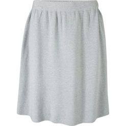 Spódnica dzianinowa, lekko rozkloszowany fason bonprix jasnoszary melanż. Szare spódniczki damskie bonprix, melanż, z dzianiny, rozkloszowane. Za 44,99 zł.