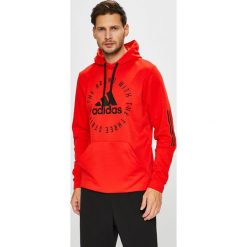 Adidas Performance - Bluza. Czerwone bluzy męskie marki adidas Performance, m, z nadrukiem, z poliesteru, z kapturem. Za 269,90 zł.