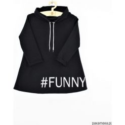 Bluza personalizowana z dowolnym nadrukiem. Czarne bluzy chłopięce z nadrukiem marki Pakamera, z bawełny. Za 119,00 zł.