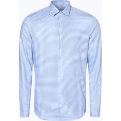 Calvin Klein - Koszula męska, niebieski. Niebieskie koszule męskie Calvin Klein, m, w kratkę, biznesowe, bez kołnierzyka, bez rękawów. Za 279,95 zł.