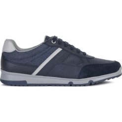 Geox Wilmer Tenisówki Niebieski. Niebieskie trampki męskie Geox, bez wzorów, ze skóry, bez zapięcia. Za 376,95 zł.