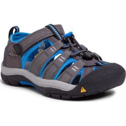 Sandały KEEN - Newport H2 1022839 Magnet/Brilliant Blue. Szare sandały chłopięce Keen, z tworzywa sztucznego, bez zapięcia. Za 249,00 zł.
