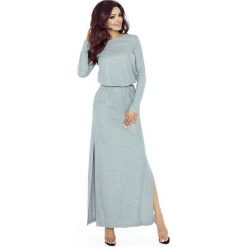 LIZA Sukienka maxi z koronkowym tyłem Szary. Czarne sukienki damskie Bergamo, s, bez wzorów, z poliesteru, bez kołnierzyka, bez rękawów, maxi. Za 229,00 zł.