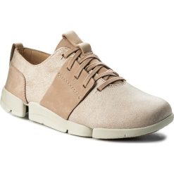 Półbuty CLARKS - Tri Caitlin 261317944 White Combi Leather. Brązowe półbuty damskie Clarks, na co dzień, bez wzorów, ze skóry, bez obcasa, na płaskiej podeszwie, bez zapięcia. W wyprzedaży za 229,00 zł.