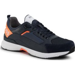 Sneakersy BOSS - Velocity 50428547 10226001 01 Dark Blue 401. Niebieskie sneakersy męskie Boss, na co dzień, bez wzorów, ze skóry, bez zapięcia. W wyprzedaży za 509,00 zł.