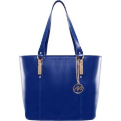 Elegancka damska torebka do pracy Savarna, granat. Żółte torebki klasyczne damskie Mcklein, z aplikacjami, eleganckie, na ramię, bez dodatków. Za 529,00 zł.
