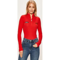 Ellesse - Longsleeve. Czerwone bluzki damskie Ellesse, bez wzorów, z elastanu, casualowe, z golfem. Za 169,90 zł.