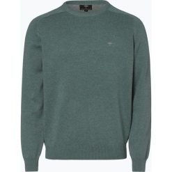 Fynch Hatton - Sweter męski, zielony. Zielone swetry męskie marki Fynch-Hatton, m, z haftami, z bawełny, bez kołnierzyka, bez kaptura. Za 229,95 zł.
