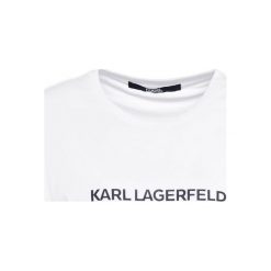 KARL LAGERFELD KARL'S ESSENTIAL RELAX FIT TEE Tshirt z nadrukiem white. Białe t-shirty damskie KARL LAGERFELD, l, z nadrukiem, z bawełny. Za 329,00 zł.