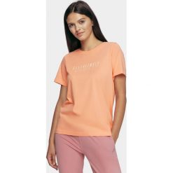 T-shirt damski. Koszulki damskie na co dzień, l, z nadrukiem, z dzianiny, klasyczne, z klasycznym kołnierzykiem, bez rękawów. Za 49,99 zł.