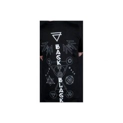Raven Tee. Czarne t-shirty męskie Back to black, l, z nadrukiem, z bawełny, bez kołnierzyka. Za 50,15 zł.