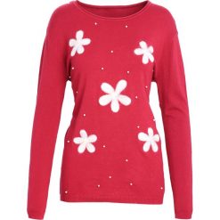 Bordowy Sweter Bless Sign. Czerwone swetry klasyczne damskie marki Born2be, l, z okrągłym kołnierzem. Za 54,99 zł.