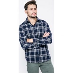 Jack & Jones - Koszula Larson. Szare koszule męskie na spinki Jack & Jones, l, w kratkę, z bawełny, z klasycznym kołnierzykiem, z długim rękawem. W wyprzedaży za 49,90 zł.