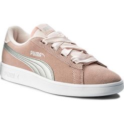 Sneakersy PUMA - Smash V2 Ribbon Jr 366003 02 Pearl/Puma Silver. Różowe półbuty damskie Puma, ze skóry. W wyprzedaży za 159,99 zł.