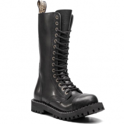 Glany STEEL - 135/O/B Black. Czarne buty zimowe damskie marki Steel, ze skóry. Za 309,00 zł.