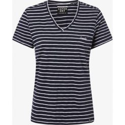 Superdry - T-shirt damski, niebieski. Niebieskie t-shirty damskie Superdry, s, z haftami, bez kołnierzyka. Za 89,95 zł.