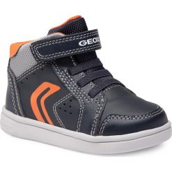 Sneakersy GEOX - B Djrock B. A B042CA 0BCBU C0820 M Navy/Orange. Niebieskie trampki chłopięce Geox, bez wzorów, ze skóry ekologicznej, na rzepy. Za 199,00 zł.