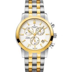 Zegarek Atlantic Męski Sealine 62455.43.21G Chronograf srebrno-złoty. Szare zegarki męskie Atlantic, złote. Za 1284,99 zł.