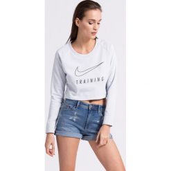 Nike - Bluzka. Szare bluzki damskie marki Nike, s, z nadrukiem, z bawełny. W wyprzedaży za 159,90 zł.