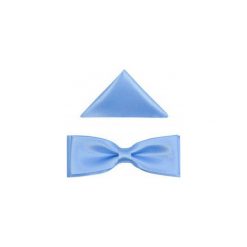 Błękitna mucha męska slim B71. Niebieskie muszki męskie Modini Moda Męska, na co dzień, bez wzorów, z tkaniny, eleganckie. Za 45,00 zł.