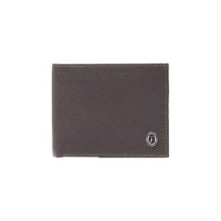 Portfele męskie: Skórzany portfel w kolorze brązowym – (D)12,5 x (S)9,5 cm