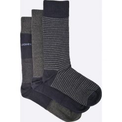 John Frank - Skarpety (3-pack). Niebieskie skarpetki męskie marki John Frank, z bawełny. W wyprzedaży za 27,90 zł.