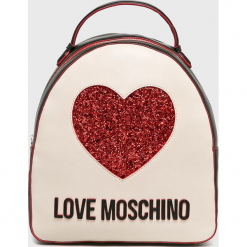 Love Moschino - Plecak. Szare plecaki damskie marki Love Moschino, z materiału. Za 799,90 zł.