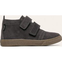 Mrugała - Buty dziecięce. Żółte trampki chłopięce Mrugała, bez wzorów, ze skóry, sportowe, z okrągłym noskiem, bez zapięcia. W wyprzedaży za 179,90 zł.